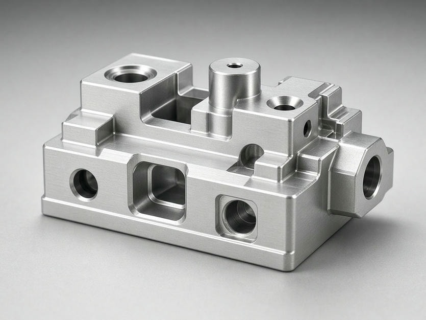 Aluminum CNC machined component design example