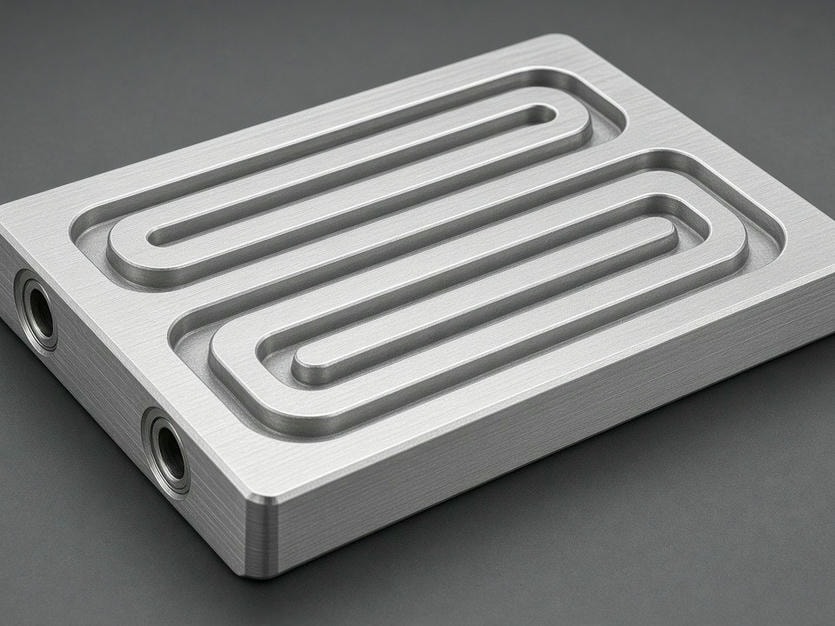 Precision aluminum cold plate component