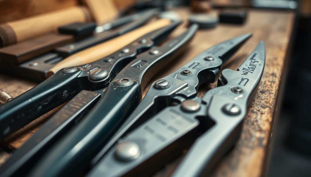 outils manuels pour couper l'acier inoxydable