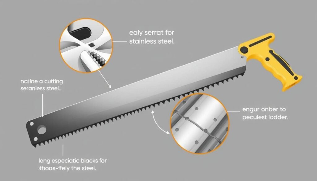 outils manuels pour couper l'acier inoxydable