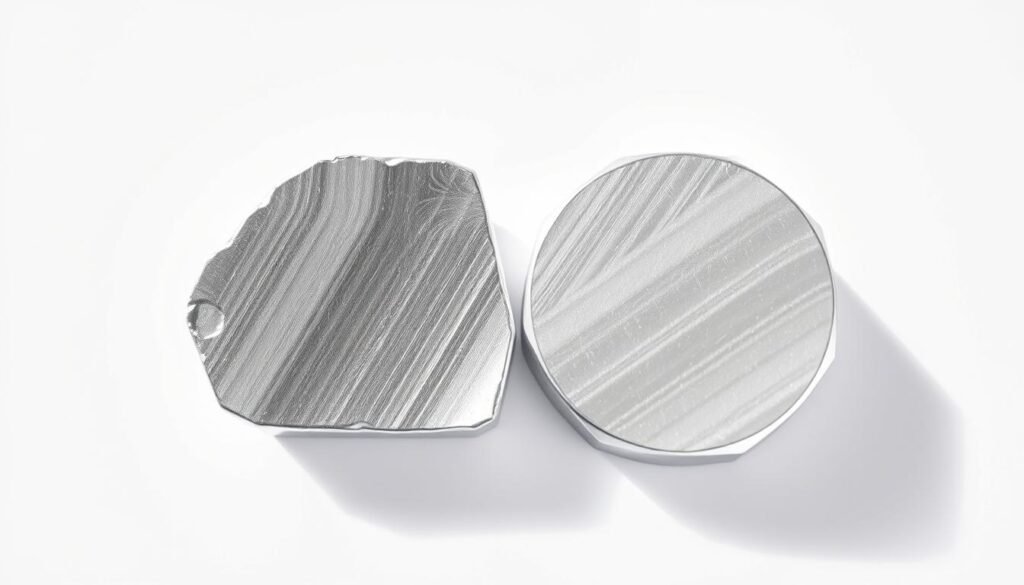 réactivité de l'acier inoxydable et de l'aluminium