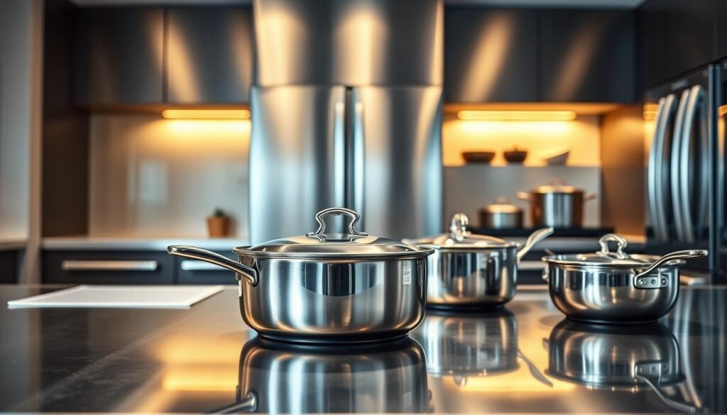 stainless steel cookware environment