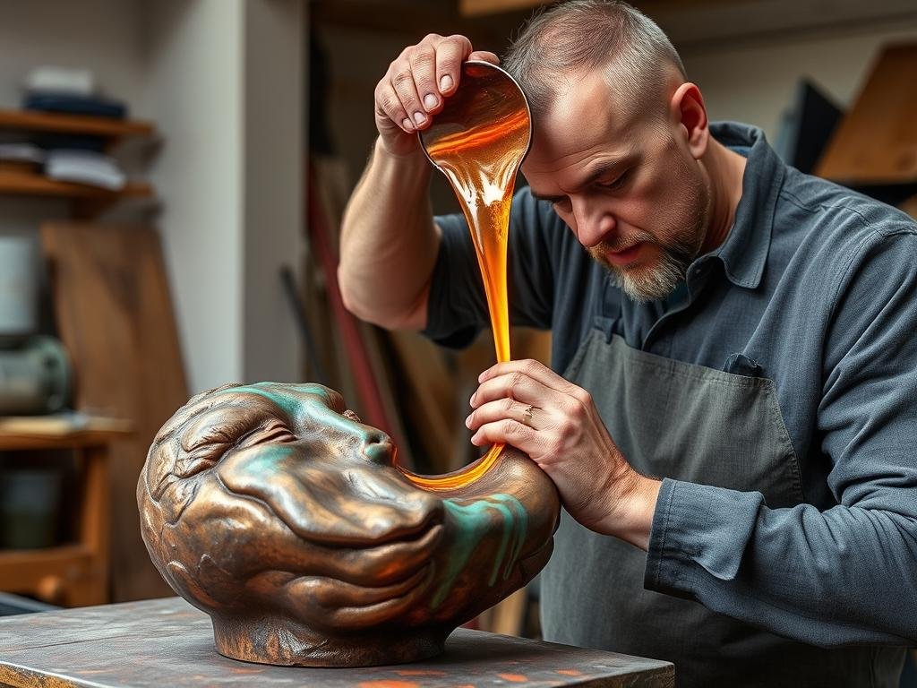 copper casting art techniques