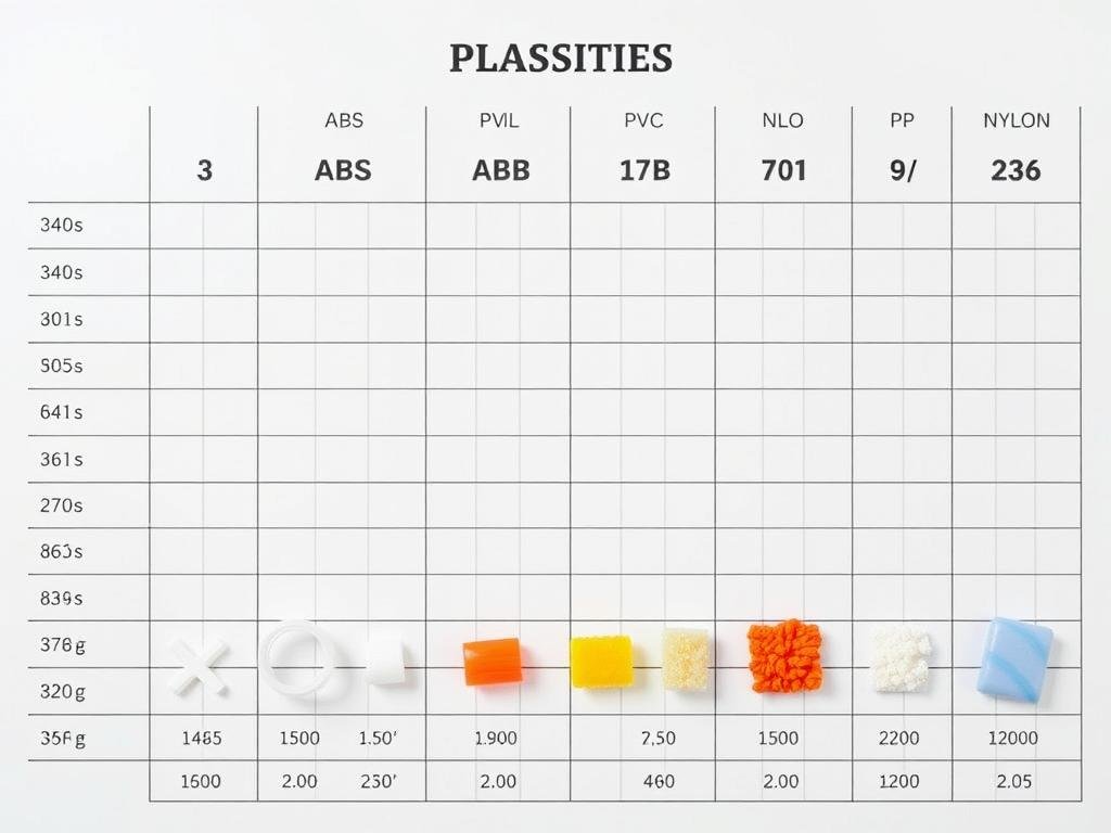scheda sulla densità della plastica